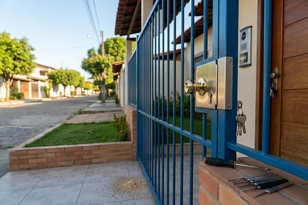 Bairro residencial em São José de Ribamar com sistemas de segurança visíveis, mostrando a importância da proteção na área.